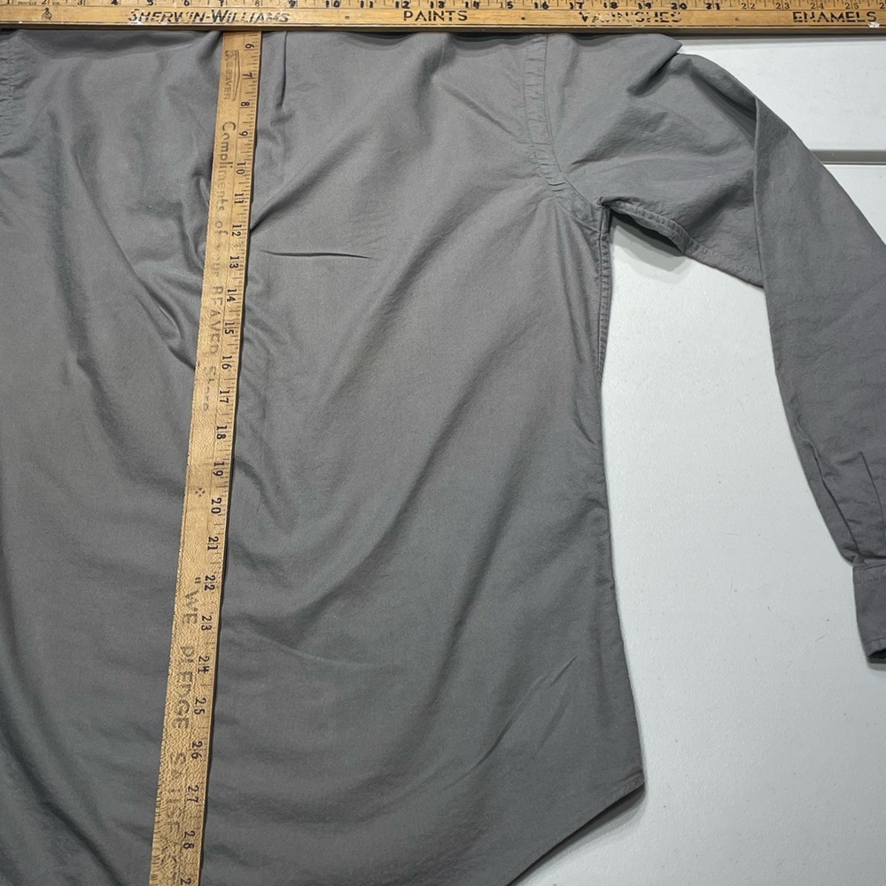 Ralph Lauren size Medium Slim fit Gray Oxford Cloth Button Down Shirt. - Picture 13 of 13